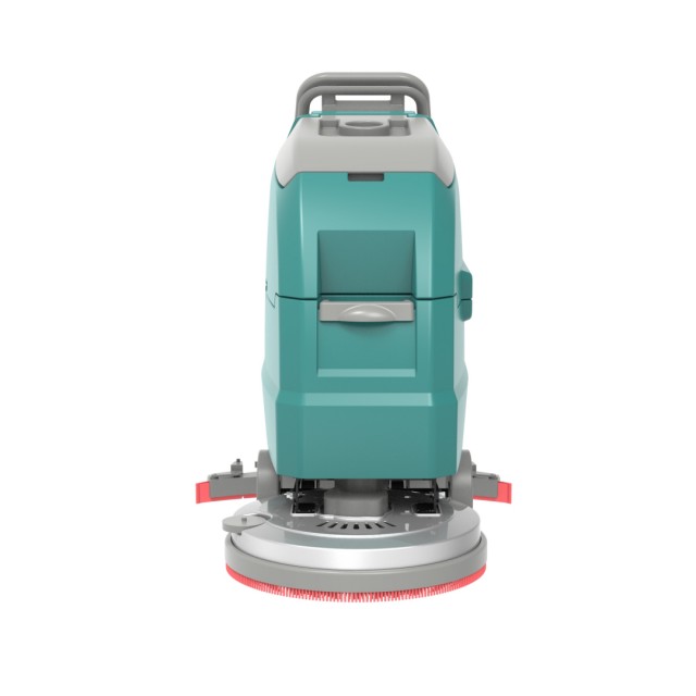 X6 மிகவும் திறமையான சிறிய நடை-பின் தரை ஸ்க்ரப்பர்