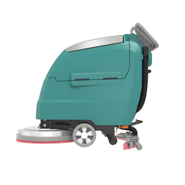 X6 மிகவும் திறமையான சிறிய நடை-பின் தரை ஸ்க்ரப்பர்